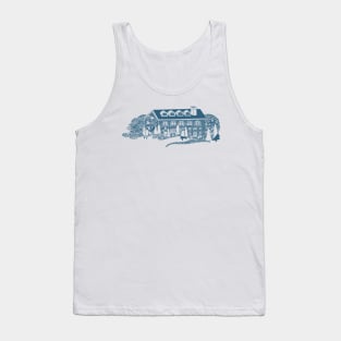 Fancy DogHouse Art - Blue Ink T-Shirt Tank Top